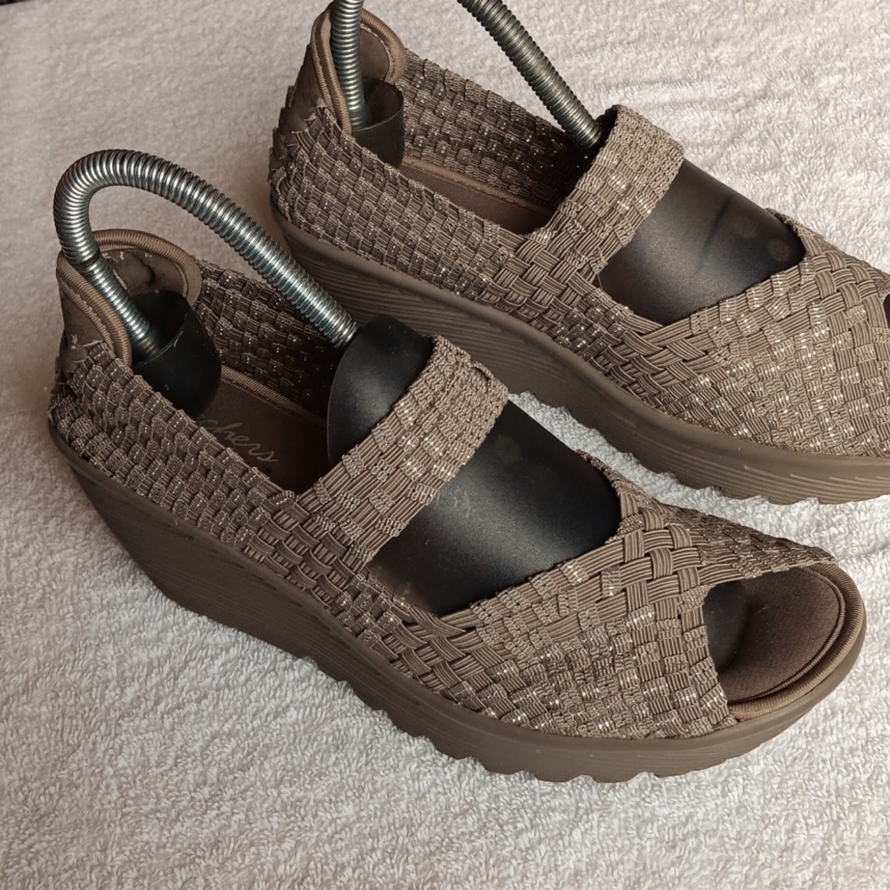 Skechers Mary Jane Wedge Sandals